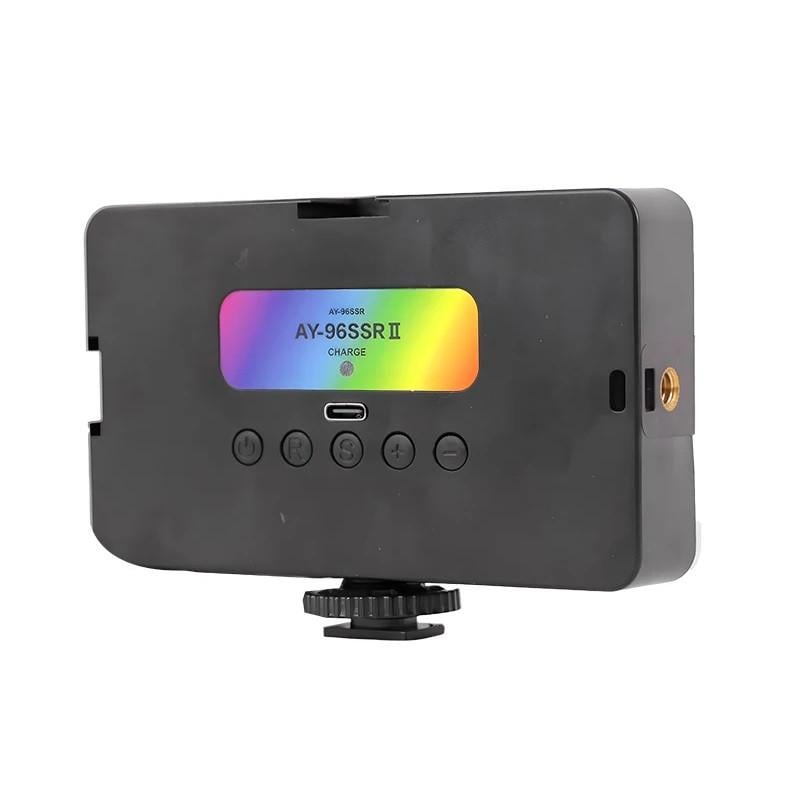 Лампа накамерна LEDRIAS AY-96JSSR RGB з акумулятором 8W (3_06662) - фото 4 Лампа накамерна LEDRIAS AY-96JSSR RGB з акумулятором 8W (3_06662) - фото 4