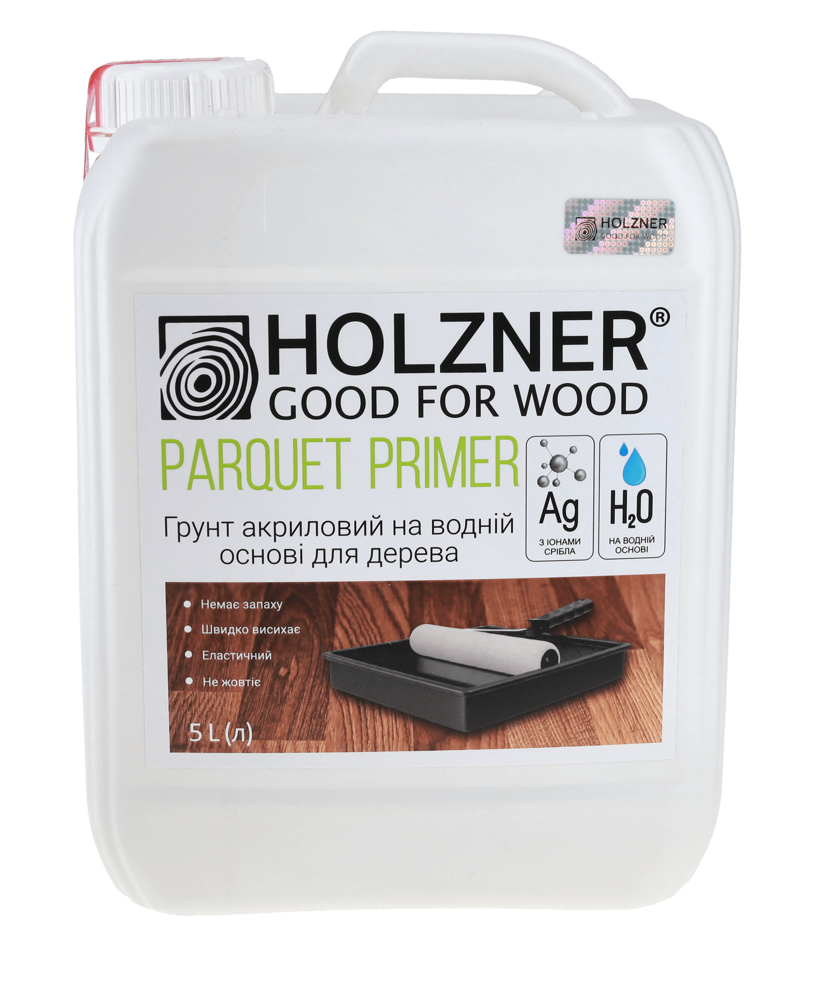 Ґрунтовка акрилова на водній основі Holzner PARQUET PRIMER для дерева 5 л