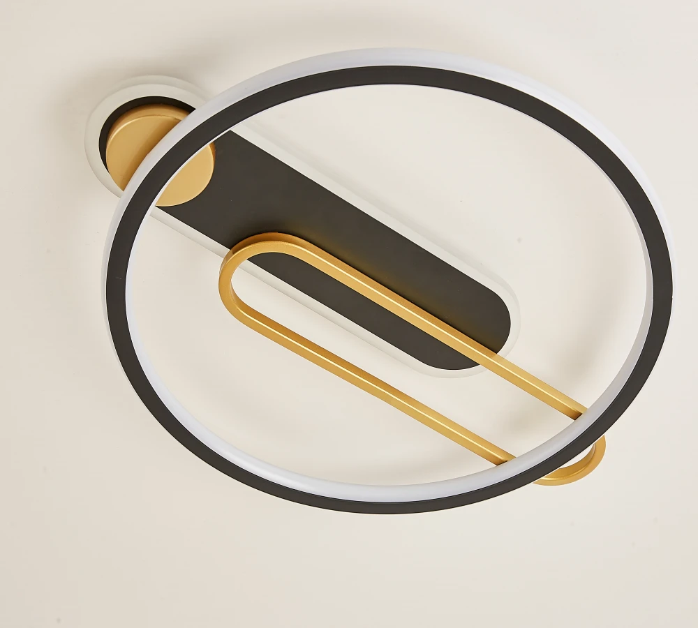 Люстра умная LED Smart 80 Вт Черный/Золотой/Белый