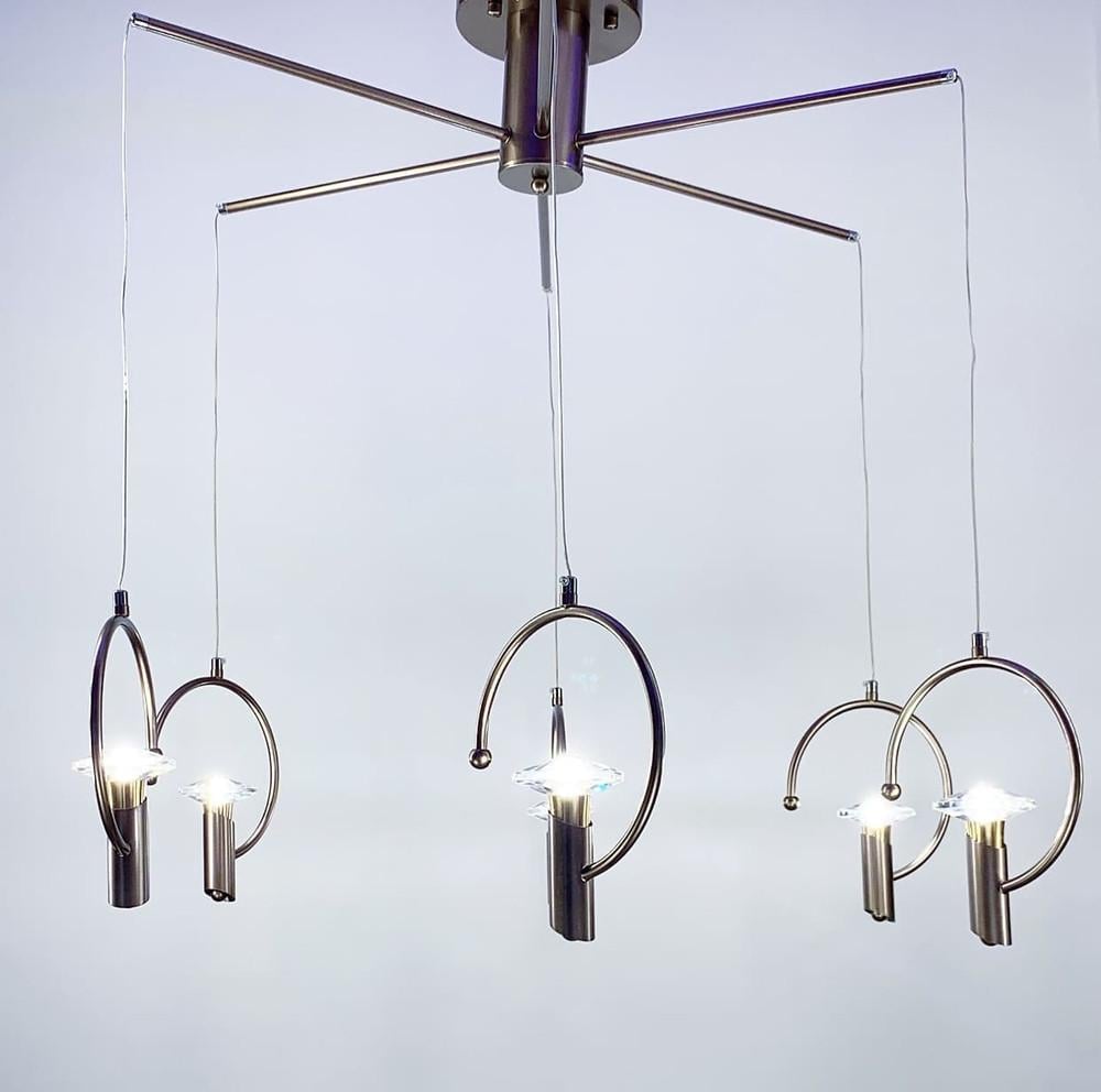 Люстра подвесная на 6 ламп Бронза (5008/6 GR)