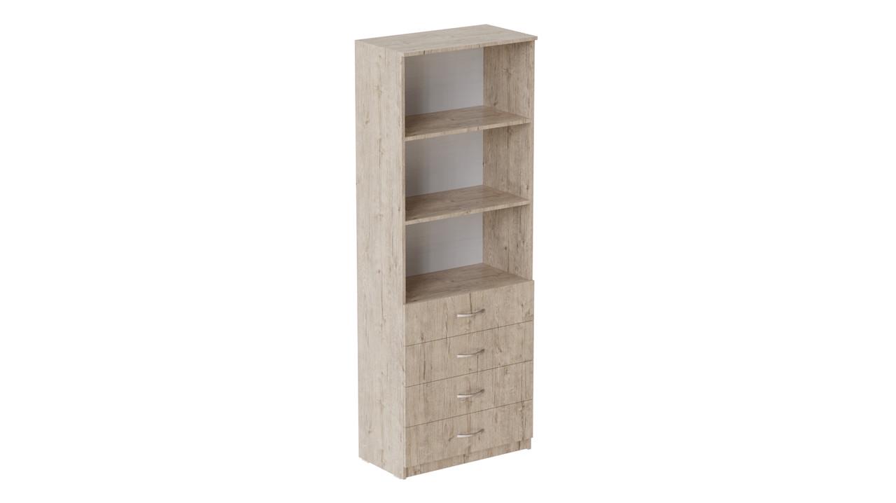 Шкаф Ferrum-decor Анжело на 3 полки с 4 ящиками ДСП 16 мм 1900x700x380 мм Дуб Сан-Марино (FRD-105020) Шкаф Ferrum-decor Анжело на 3 полки с 4 ящиками ДСП 16 мм 1900x700x380 мм Дуб Сан-Марино (FRD-105020)