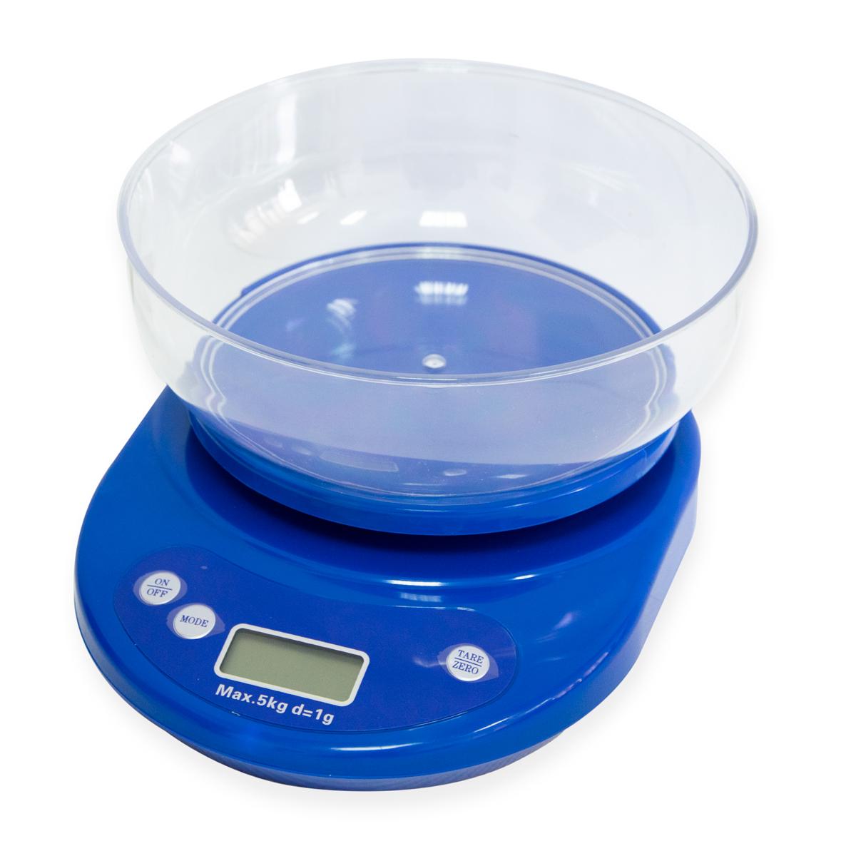 Весы электронные для кухни с чашей Cook book ACS KE1 до 5кг Синий (1009999-Blue) Весы электронные для кухни с чашей Cook book ACS KE1 до 5кг Синий (1009999-Blue)