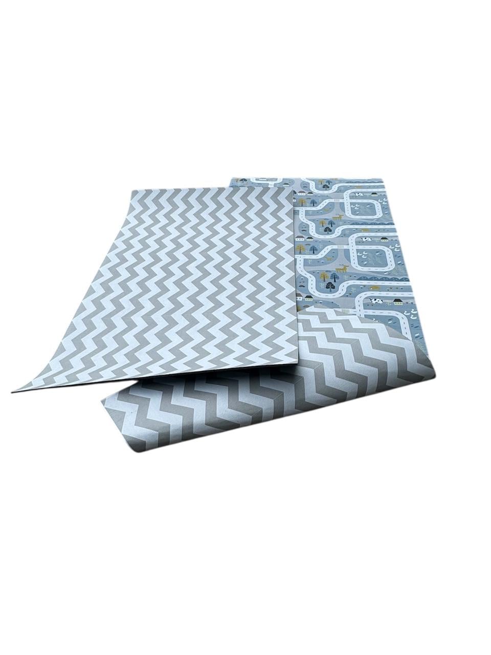 Коврик детский Termoizol Лесной городок/Волна двухсторонний толщина 8 мм 120х60 см