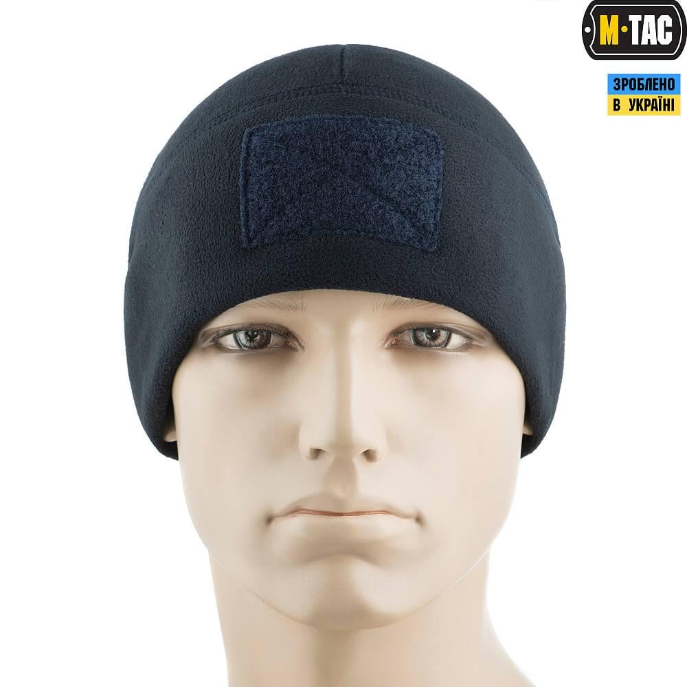 Шапка M-Tac Watch Cap Elite фліс з липучкою S Dark Navy Blue - фото 4