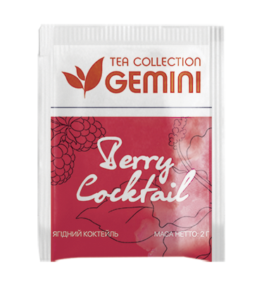 Чай Gemini в пакетиках Berry Cocktail Ягідний коктейль 50 шт. (300)