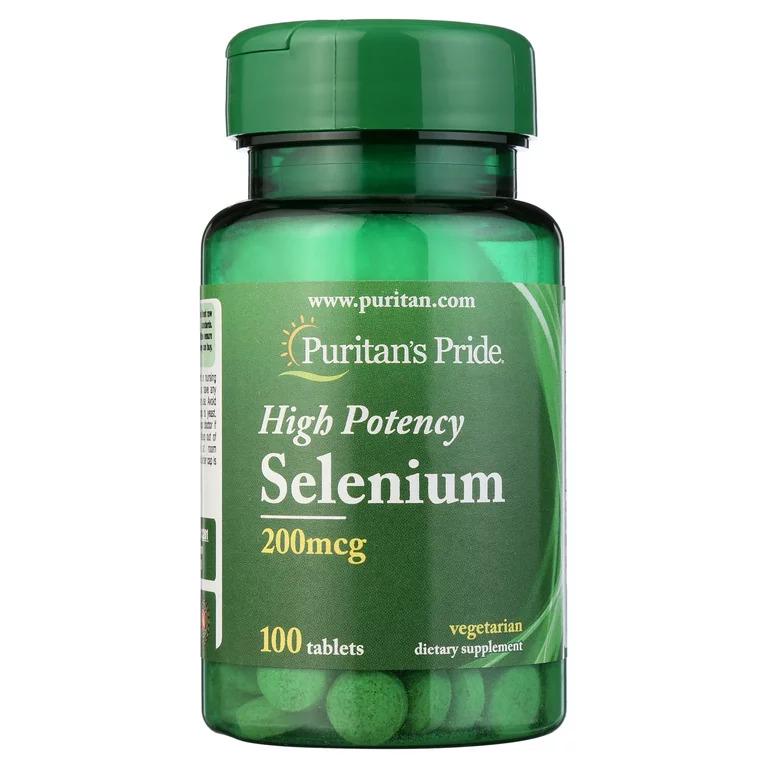 Селен Puritan's Pride Selenium 200 mcg 100 таблеток