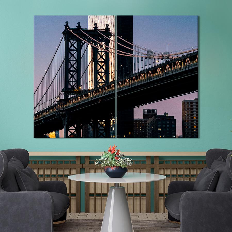 Настенний декор Знаменитый Манхэттенский мост 165x122 см (A847-2)