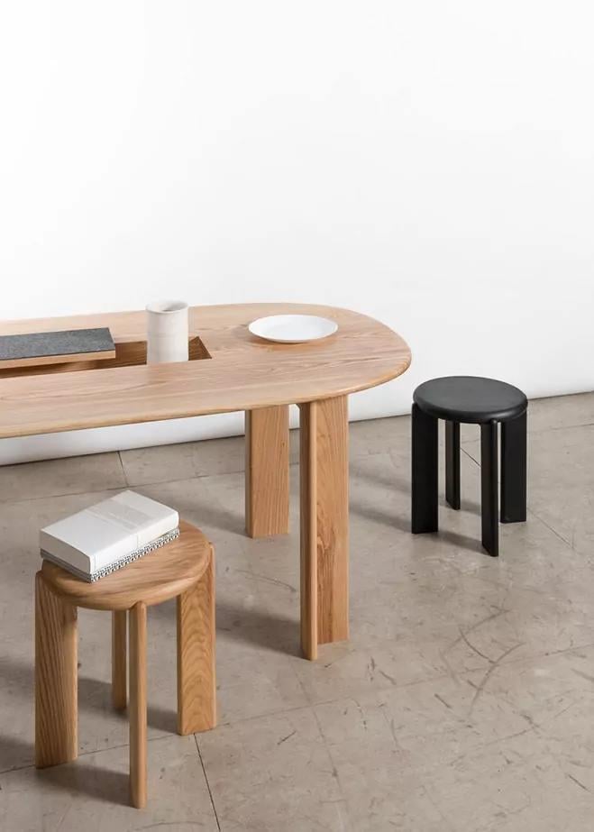 Стільчик дизайнерський OEN із масиву дуба Чорний - фото 3