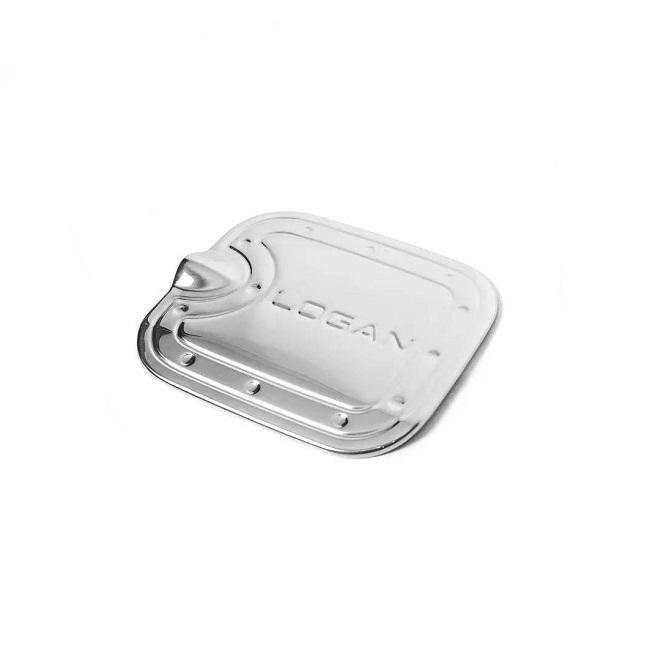 Накладка на лючок бензобака нержавеющая сталь для Renault Logan II 2008-2013 г
