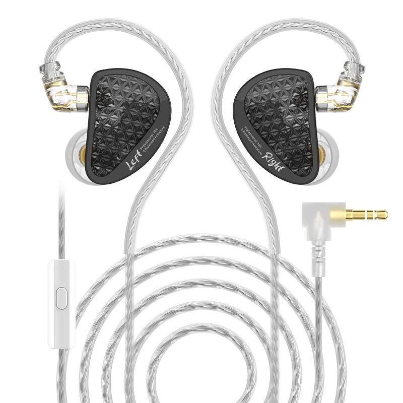 Наушники вакуумные внутриканальные KZ AS16 Pro With MIC с 16 арматурными излучателями (1765)