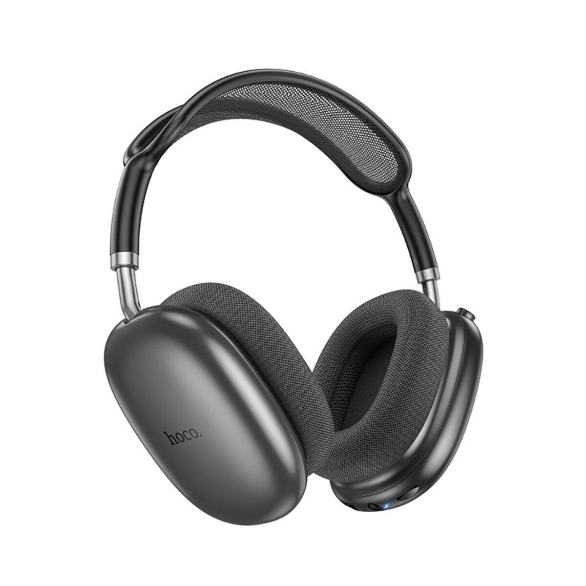 Наушники Hoco W55 Pleasing накладные Bluetooth 5.4 автономность до 90 ч AUX и microSD Серый
