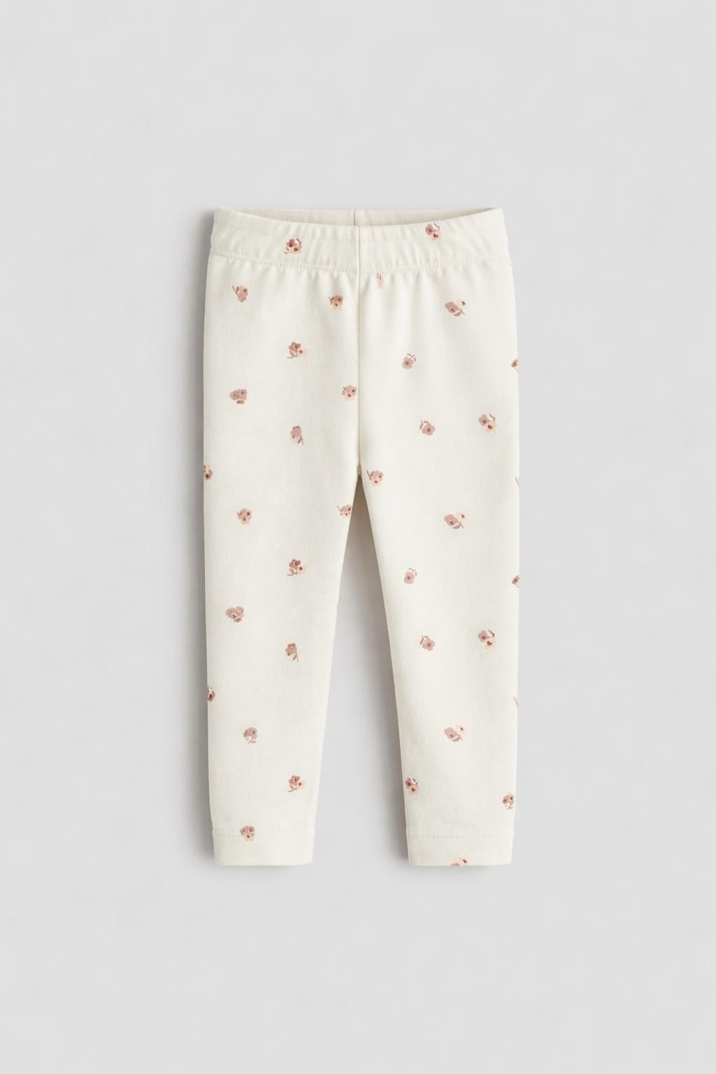 Брюки H&M Цветы 56 см Светло-бежевый (1255880) Брюки H&M Цветы 56 см Светло-бежевый (1255880)