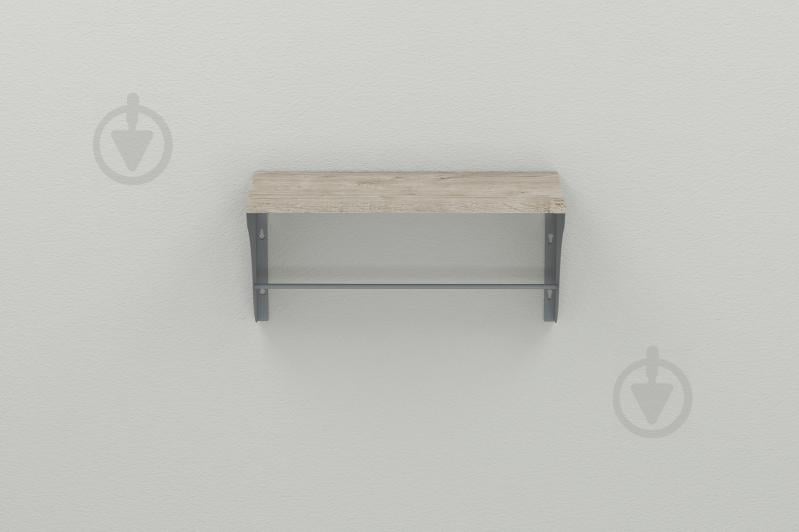 Полка настенная Ferrum-decor Комфи 260x500x240 металл Серый ДСП Шервуд 16 мм (KOM0016)