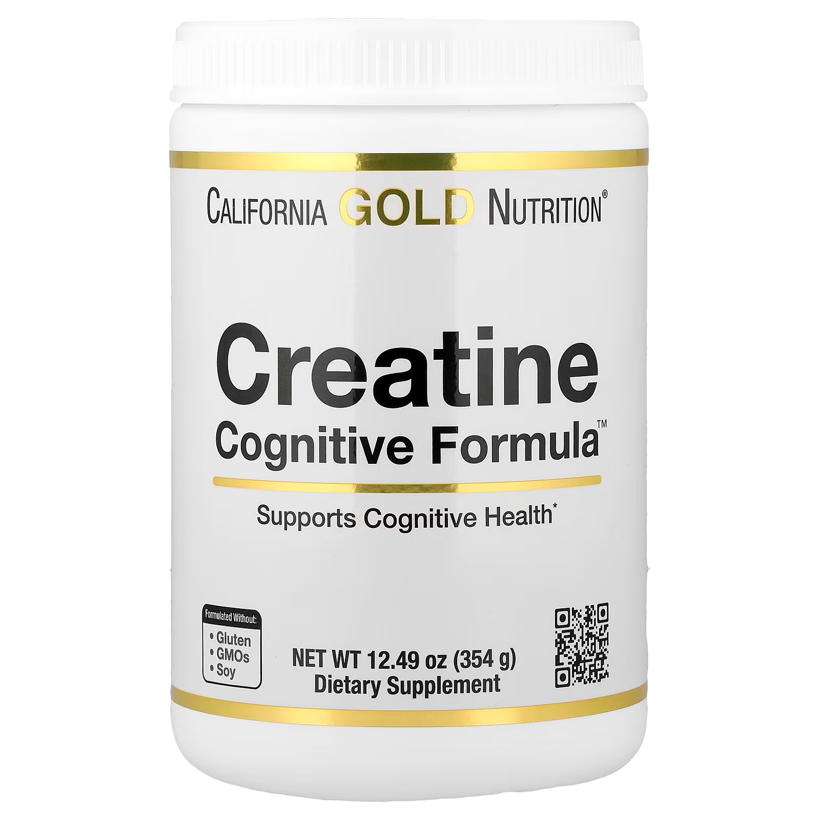 БАР California Gold Nutrition Creatine Cognitive Formula с L-лейцином/голубикой/кокосом и экстрактом винограда 354 г (32369157)