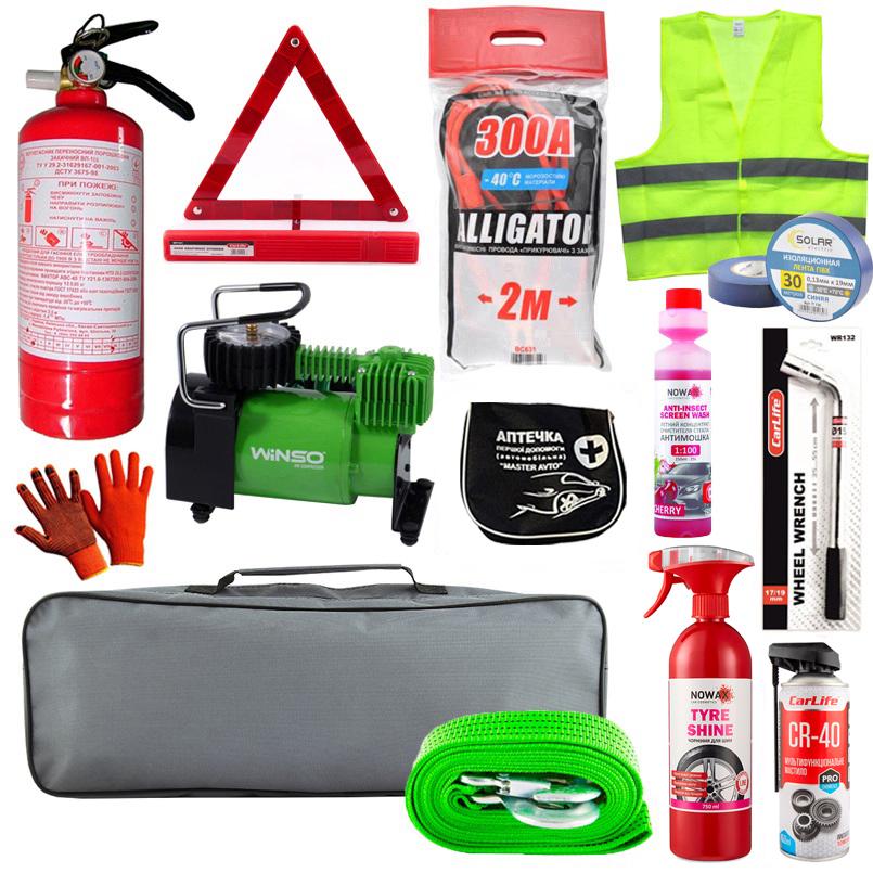 Набор автомобилиста подарочный WINSO с компрессором (na_49)