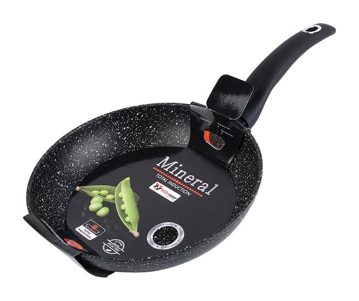 Сковорода Vitrinor Mineral Black с гранитным антипригарным покрытием Ø 24 см