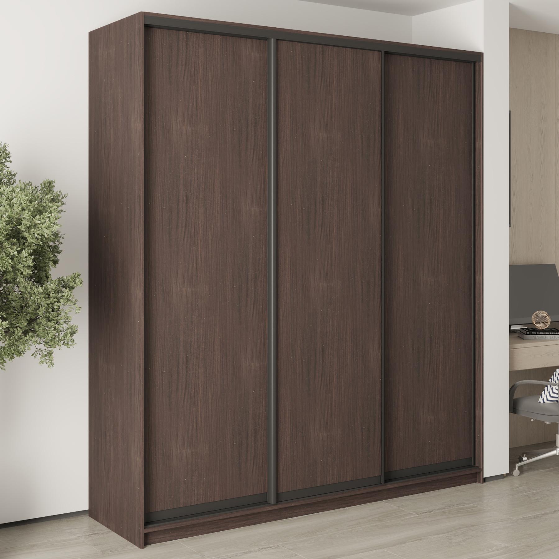 Шкаф-купе трехдверный MebelStar Стандарт BG 3ДСП 210x45x240 см Дуб ристрето (MBS-8619) Шкаф-купе трехдверный MebelStar Стандарт BG 3ДСП 210x45x240 см Дуб ристрето (MBS-8619)