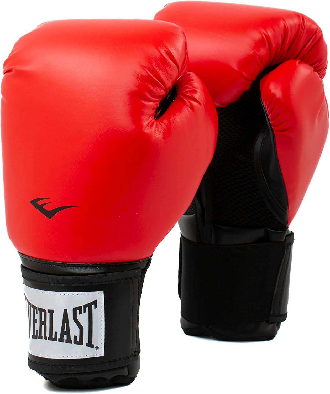 Боксерские перчатки Everlast PROSTYLE 2 BOXING GLOVE Уни 8 унций Красный