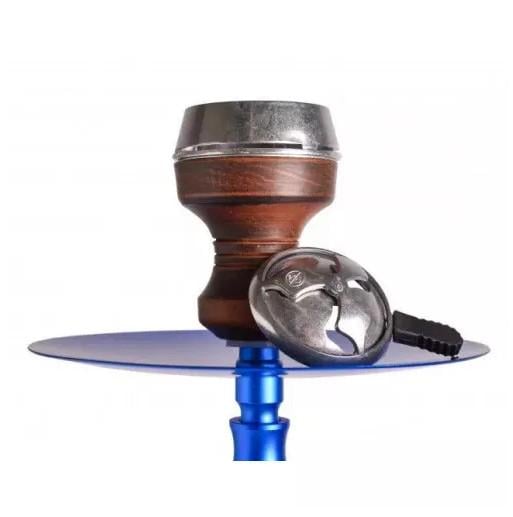 Кальян Yahya Nozzle Full Version нержавеющая сталь 58 см Синий (22665) - фото 7