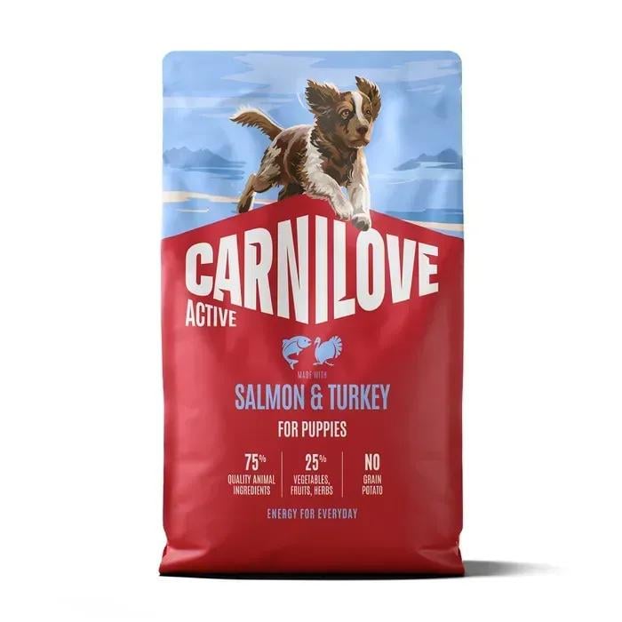 Корм сухий Carnilove Active Salmon & Turkey Puppy для цуценят лосось та індичка 4 кг (173698)