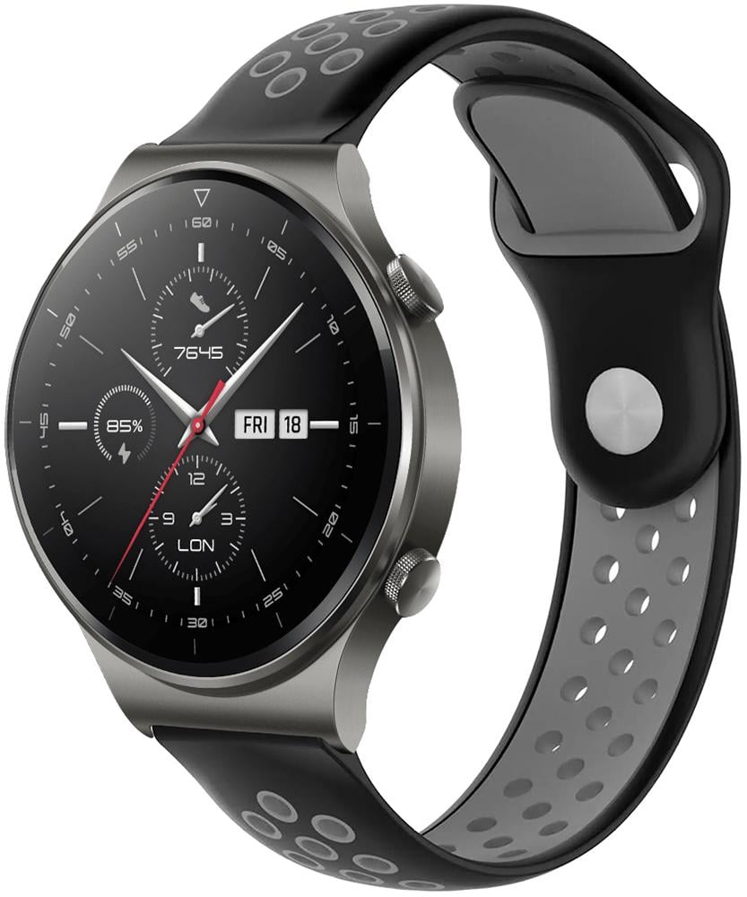 Ремешок Sport для Huawei Watch GT 2 Pro Black Grey (23363-53)