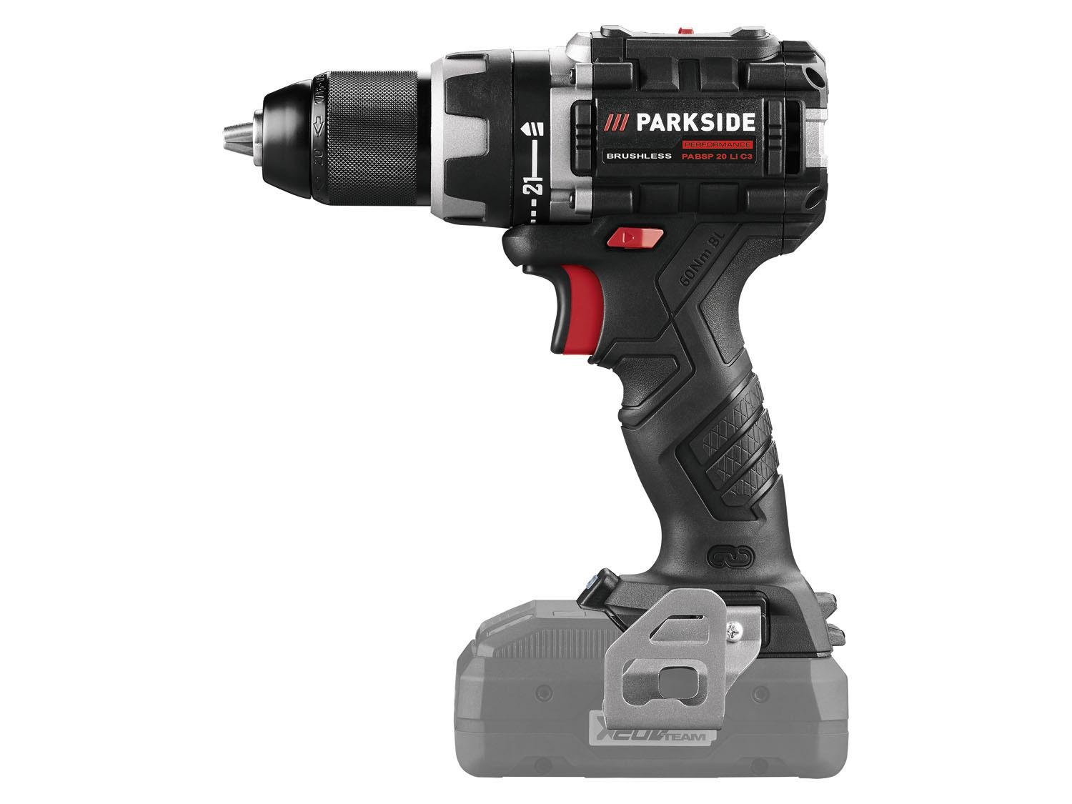 Шуруповерт бесщеточный PARKSIDE Performance PABSP 20 C2 20 В (PABSP 20 C2) - фото 7 Шуруповерт бесщеточный PARKSIDE Performance PABSP 20 C2 20 В (PABSP 20 C2) - фото 7