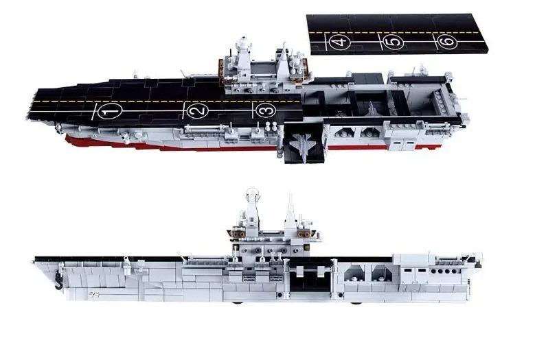 Конструктор детский Sluban Военный корабль 618 дет. (M38-B0700) - фото 4