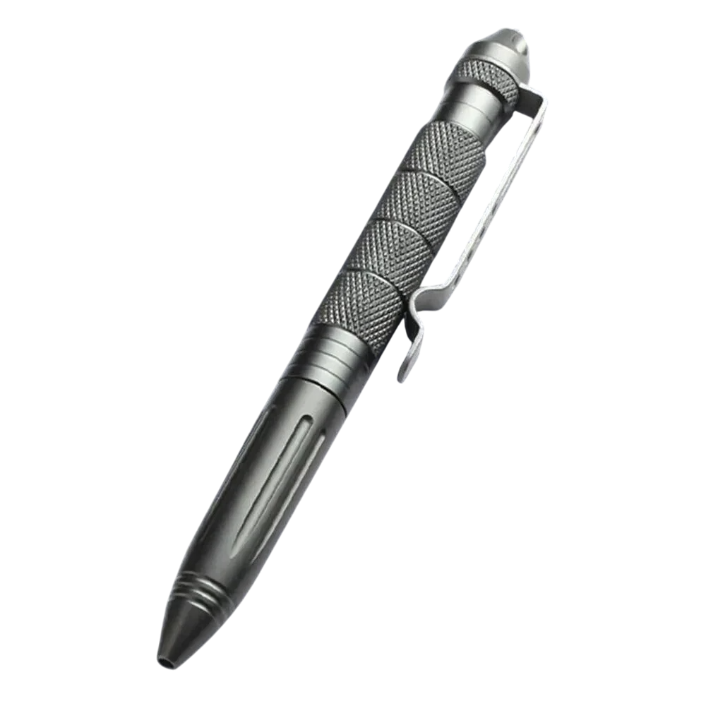 Ручка со стеклобоем из авиационного алюминия Military pen Черный