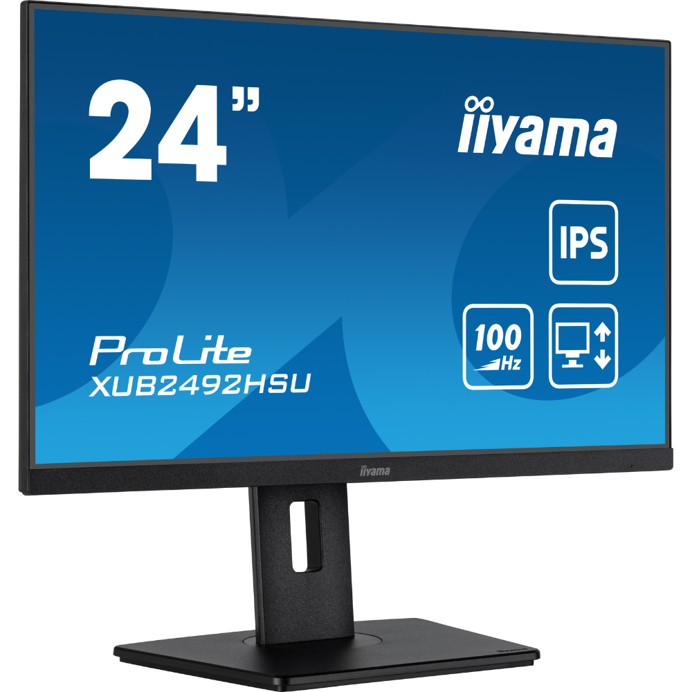 Монитор IPS Iiyama XUB2492HSU-B6 безрамочный/поворотный экран 23,8" Черный (1407193d) - фото 3