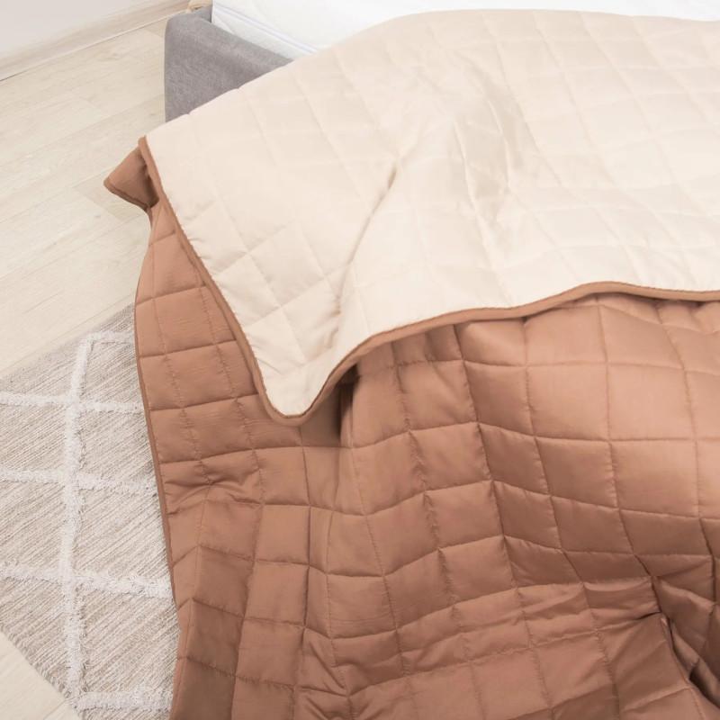 Ковдра Viluta Дует полегшена 150 г/м2 двоспальна 170x205 см Капучино (25897976) - фото 3