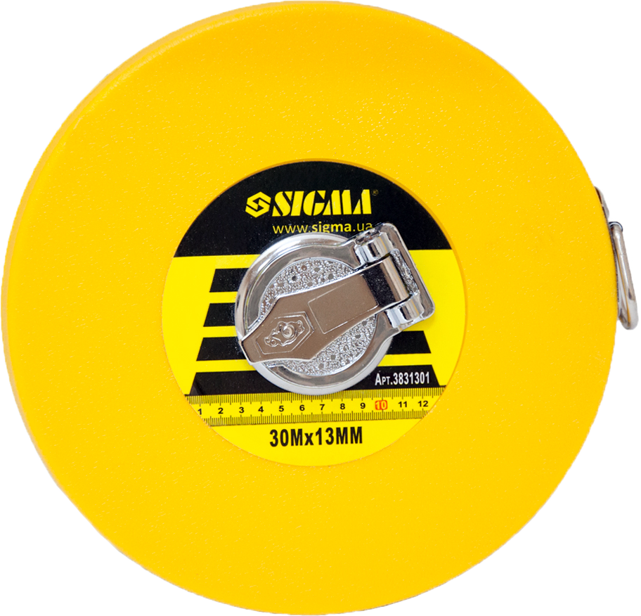 Рулетка скловолоконна Sigma 30 м х 13 мм (3831301)