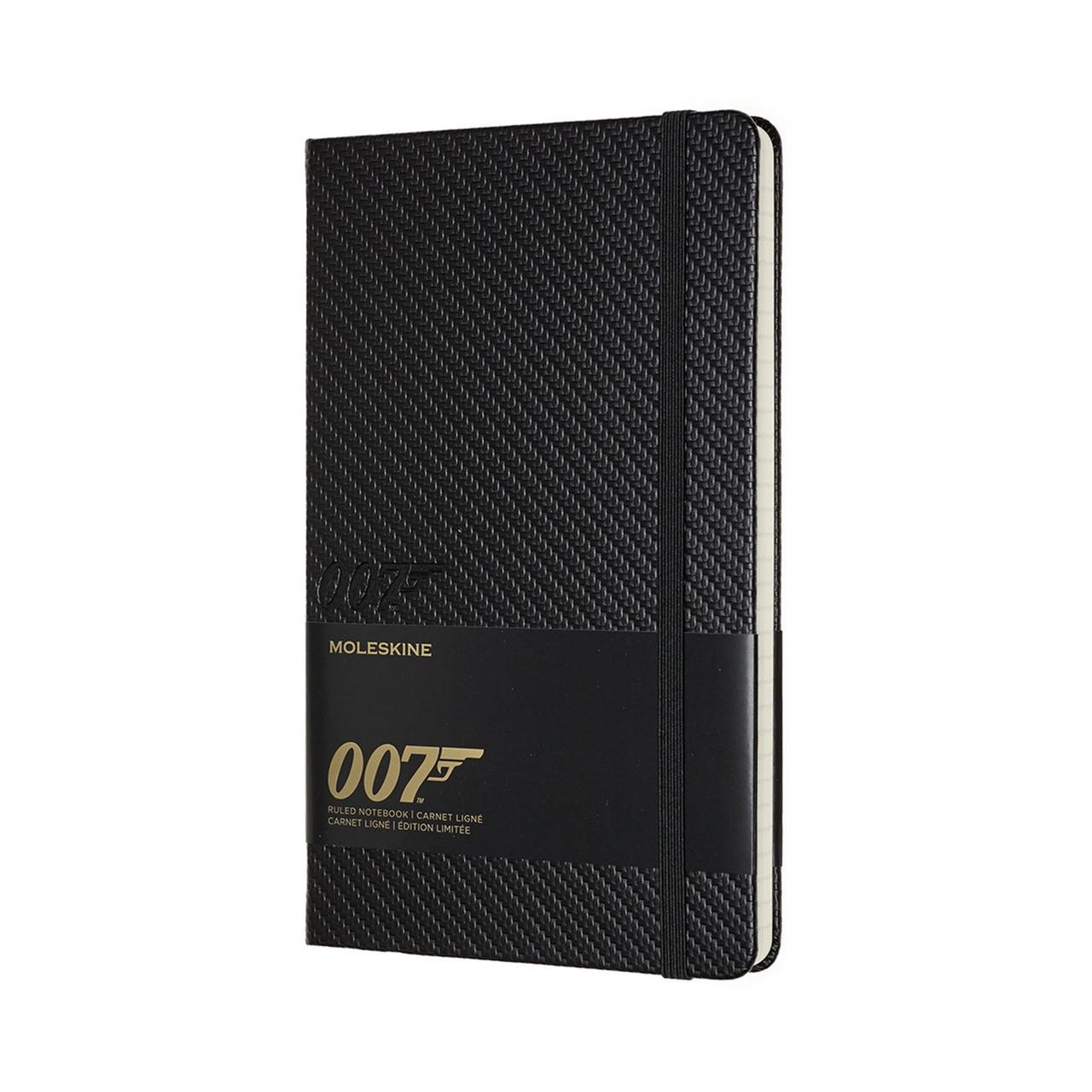 Блокнот Moleskine Limited James Bond средний 13х21 см 240 страниц в линейку карбон