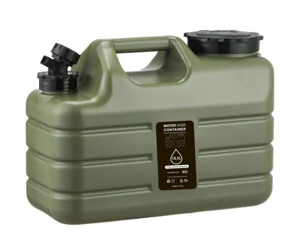 Каністра для води з краном та ручкою VIO PET-TG 18,5 л Зелений (16893)