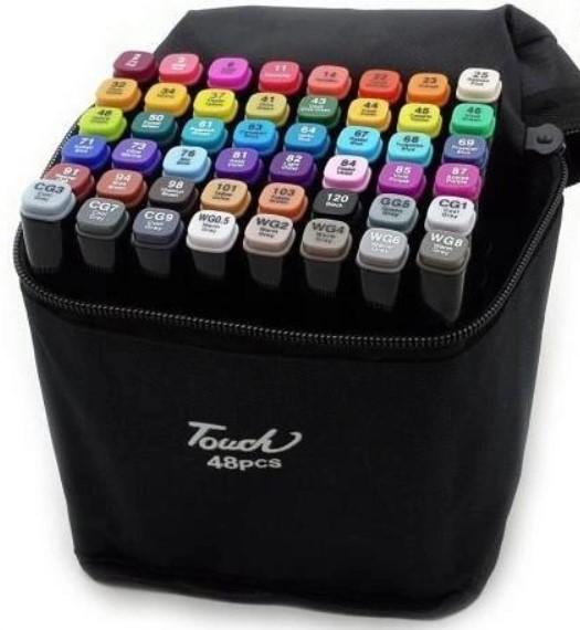 Набор скетч-маркеров двухсторонний Kayfovo Touch 48 шт. (28856)