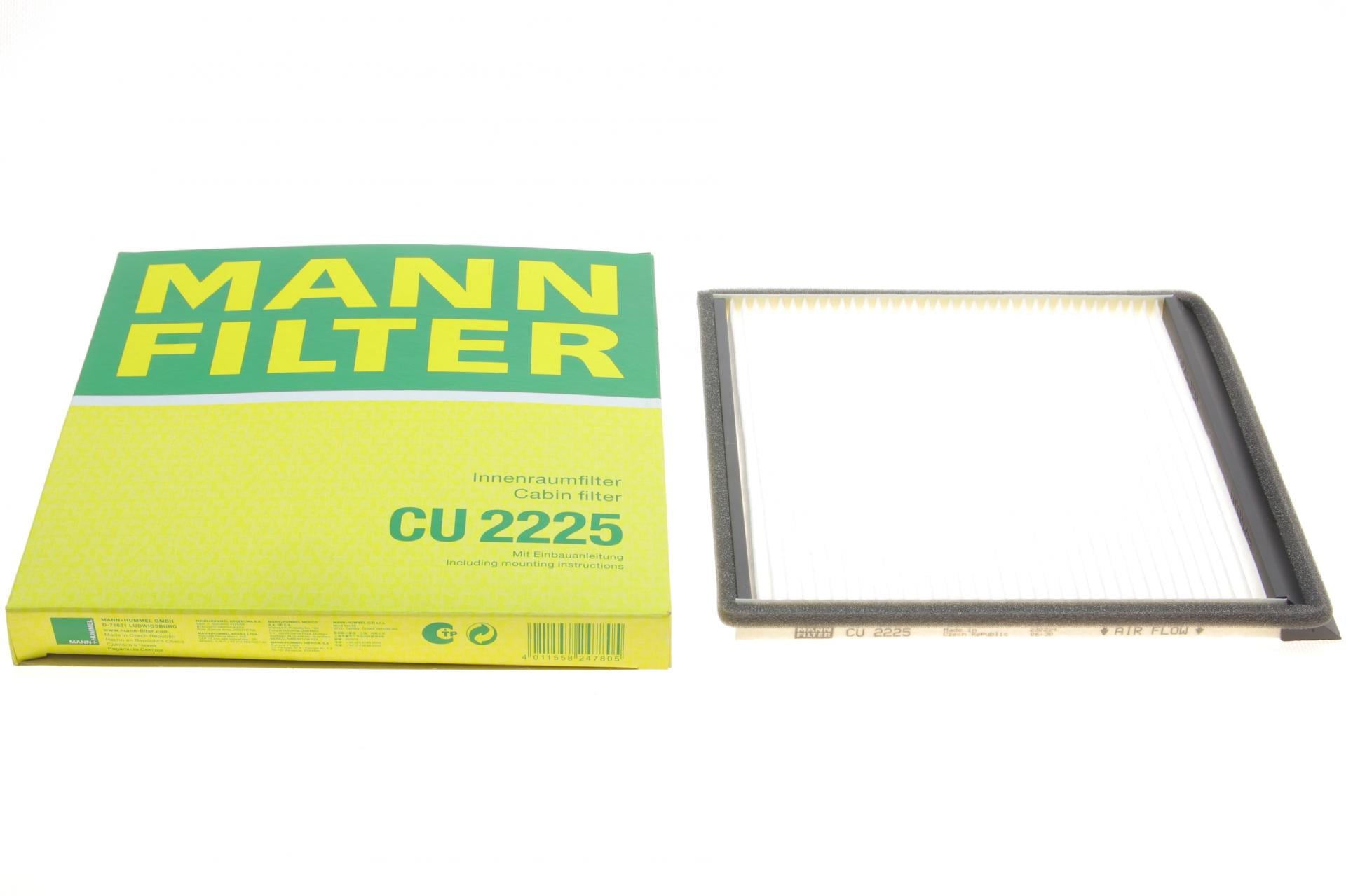 Фільтр салону Mann-Filter для Citroen Berlingo/Peugeot Partner 96- (CU 2225)