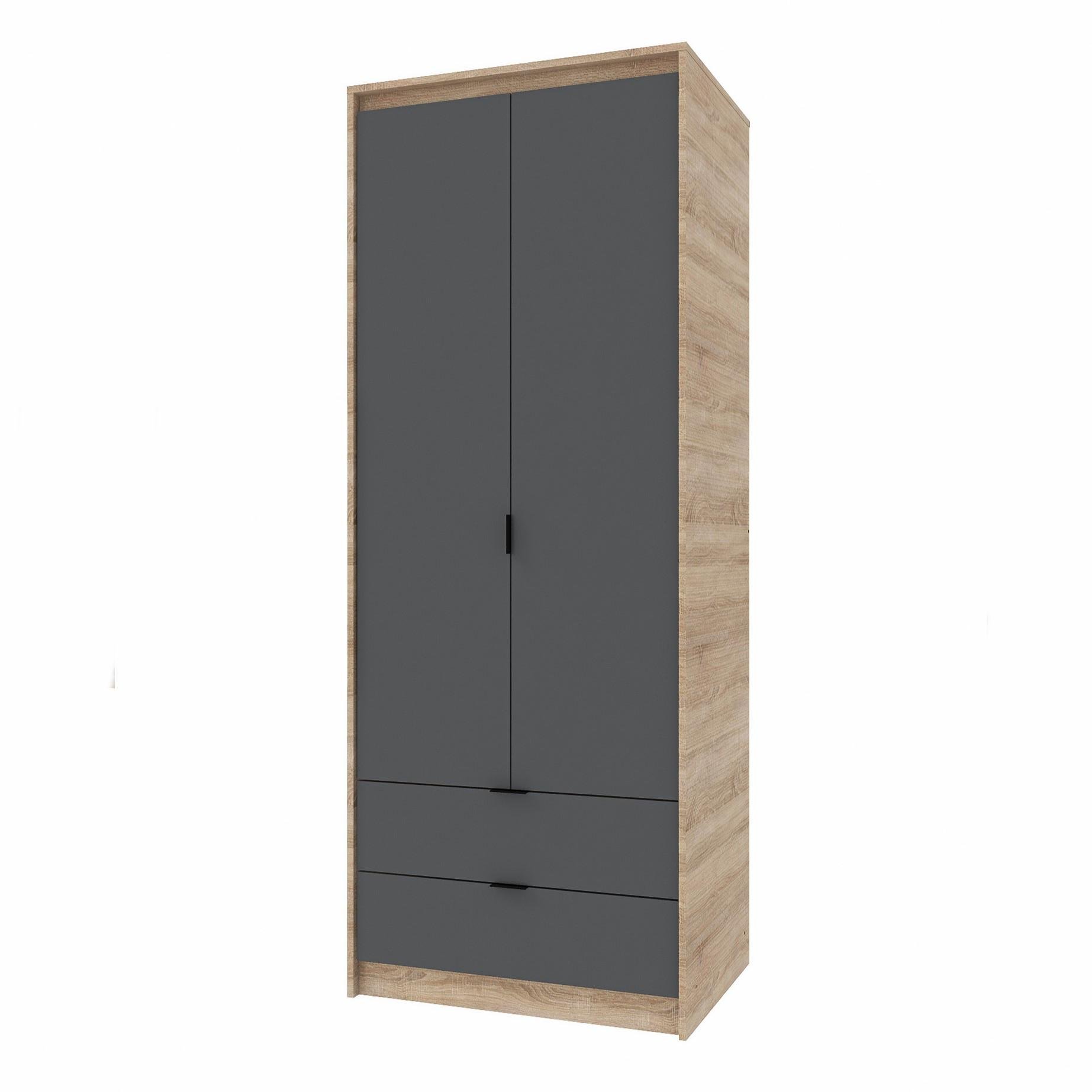 Шкаф Everest Сити 800 802х500х2046 мм Сонома/Графит (11430) - фото 1 Шкаф Everest Сити 800 802х500х2046 мм Сонома/Графит (11430) - фото 1