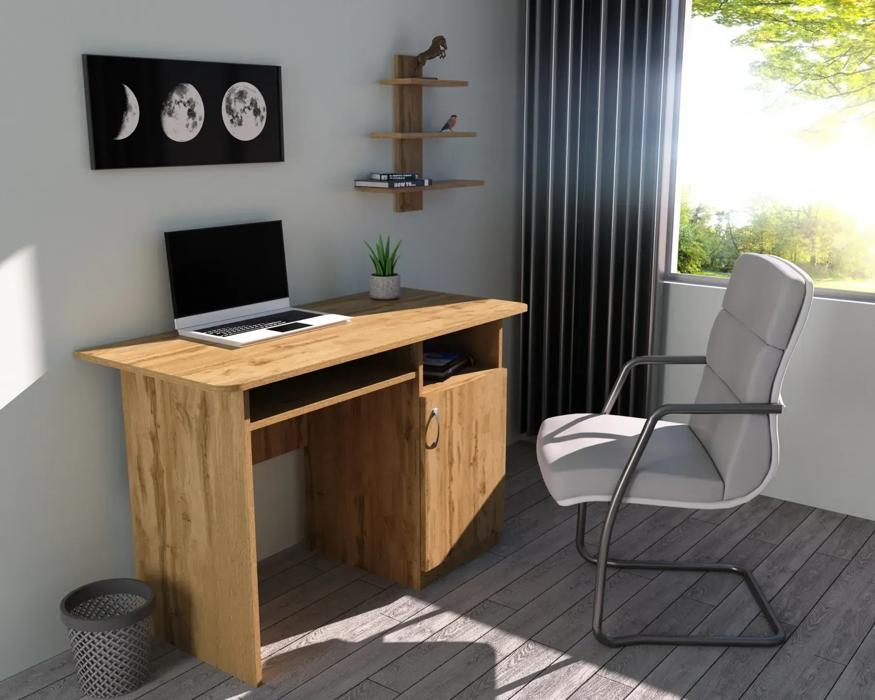 Стол письменный Kontinent СП-1 №3 110х55х76 см Дуб Аппалачи (53997377)
