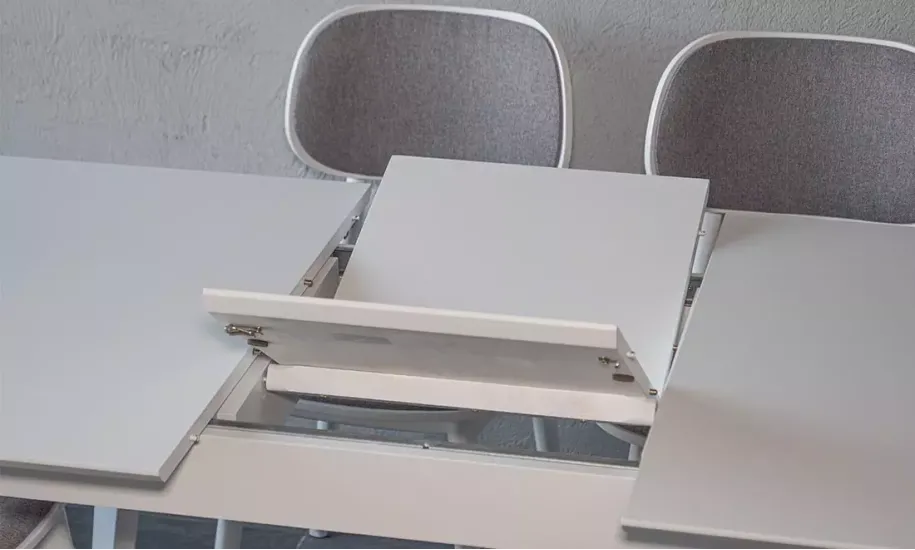 Стіл розкладний Мілан з масиву дерева 1100/1400x700x750 мм Білий (735346) - фото 11 Стіл розкладний Мілан з масиву дерева 1100/1400x700x750 мм Білий (735346) - фото 11