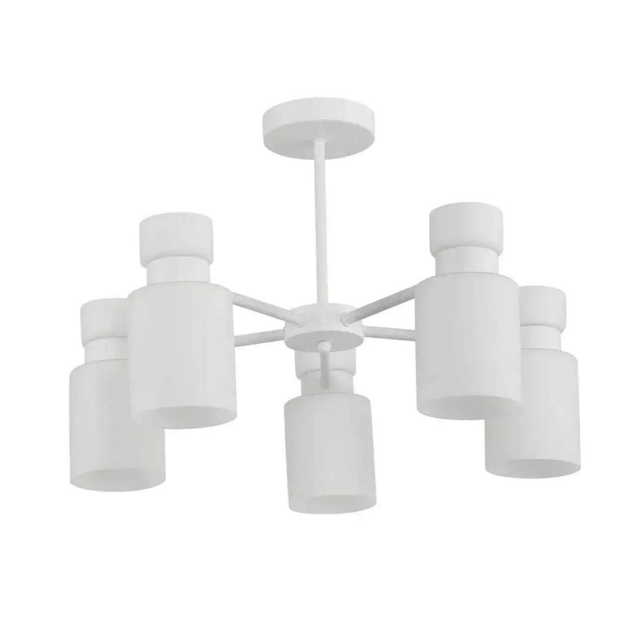 Люстра стельова Sirius на п'ять матових плафонів Е27 IP20 G 07471/5 White matte (28688050)