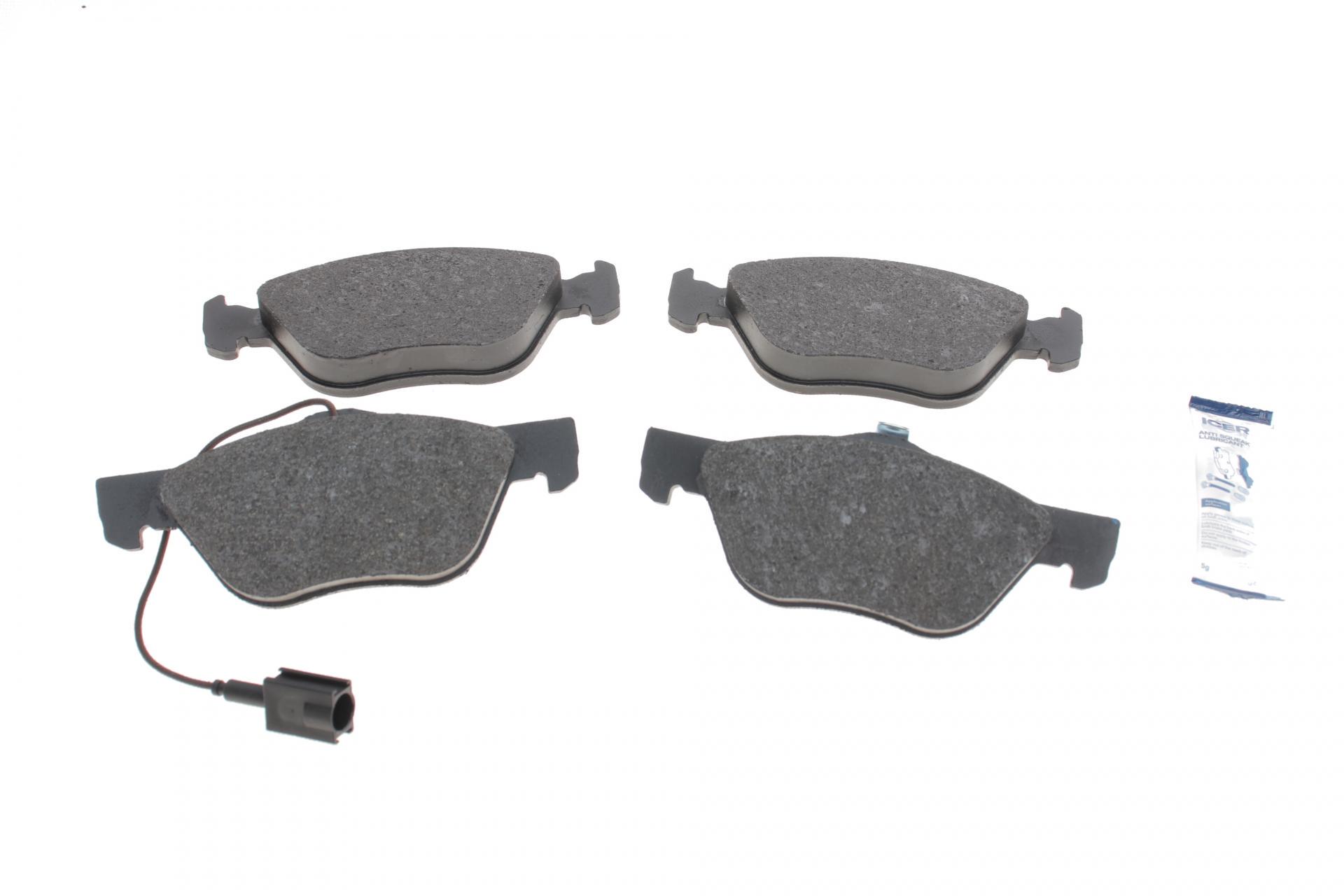 Колодки тормозные передние ICER для 145/146/147/156/GT/Spider 95-10/Fiat Bravo 07-14 с датчиками (181601)