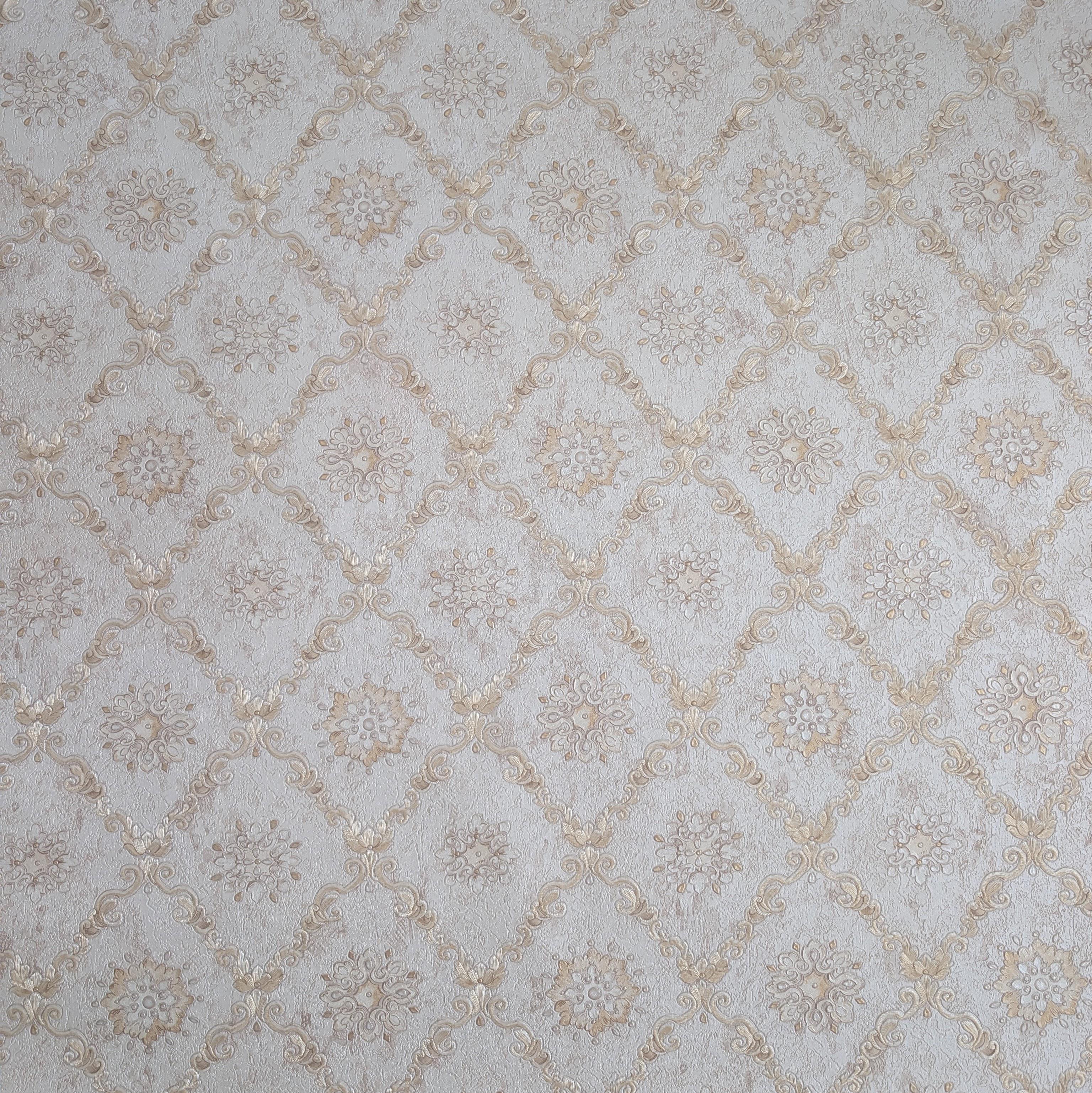 Шпалери вінілові на флізеліновій основі Decori Decori Amore 82819 Медальйон 1 м Бежевий