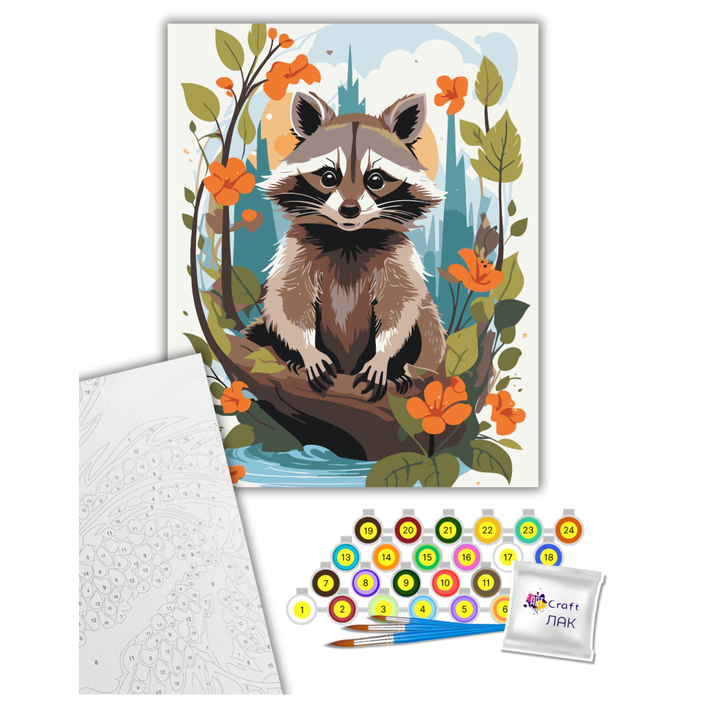 Картина по номерам ART CRAFT Забавный полоскунчик 40x50 см Разноцветный (PM-194-K-1401) - фото 2 Картина по номерам ART CRAFT Забавный полоскунчик 40x50 см Разноцветный (PM-194-K-1401) - фото 2