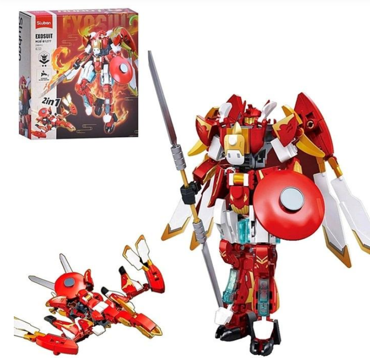 Конструктор Sluban M38-B1277 2в1 робот птах та фігурка 248 деталі 195 см