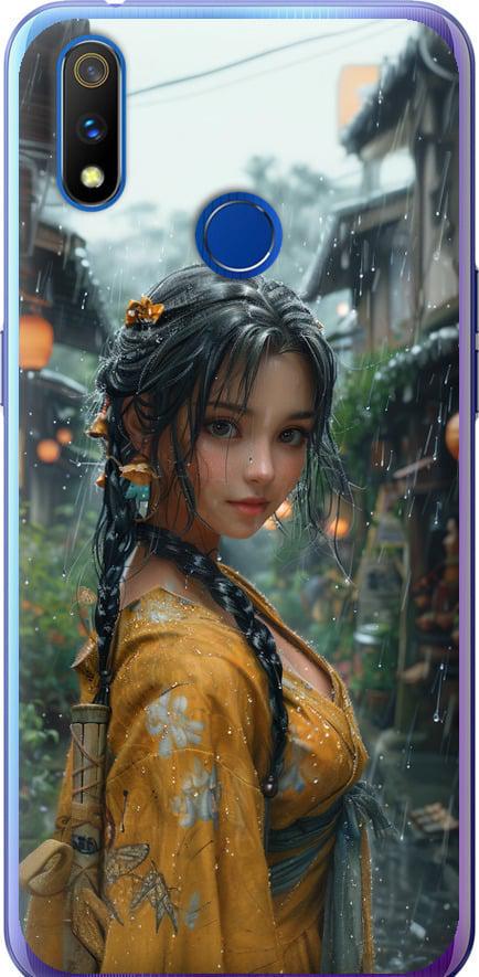 Чехол на Realme 3 Pro Anime-girl (6133u-1863-42517)