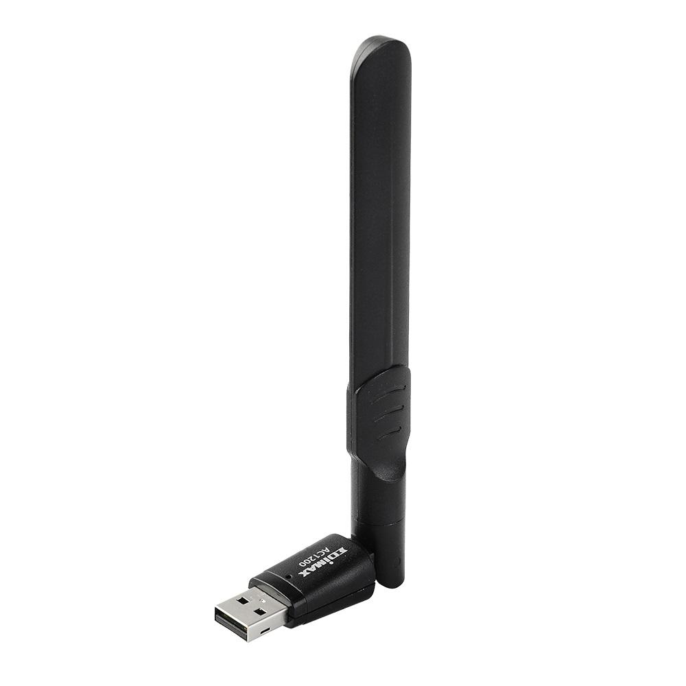 Сетевой адаптер Wi-Fi EDIMAX AC1200 Wi-Fi 5 USB 3.0 MU-MIMO с антенной Black (EW-7822UAD)