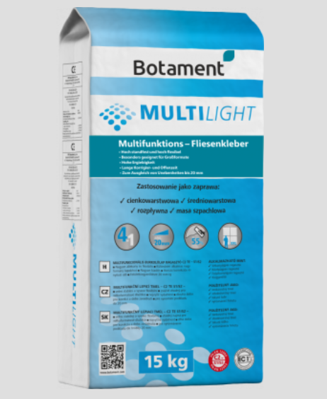 Клей для плитки высокоэластичный MC-Bauchemie Botament Multilight C2 TE S1 15 кг