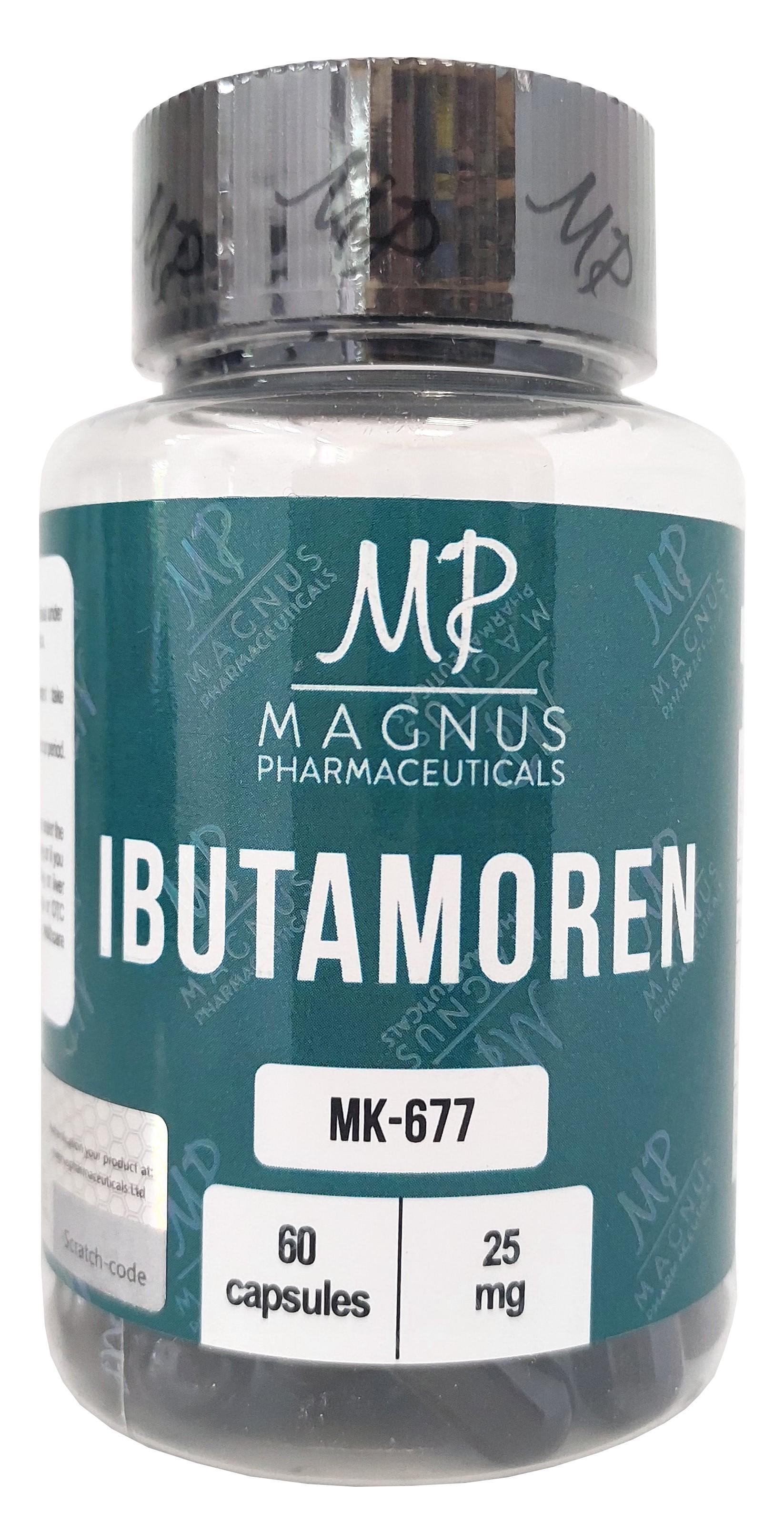 Ибутаморен стимулятор гормона роста САРМ SARMs Magnus IBUTAMOREN МК-677 25 мг 60 капсул (2628)