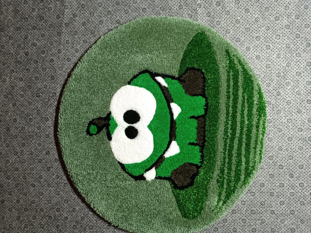 Килим ручної роботи Амням гіпоалергенний 45 см Зелений (30066784) - фото 3