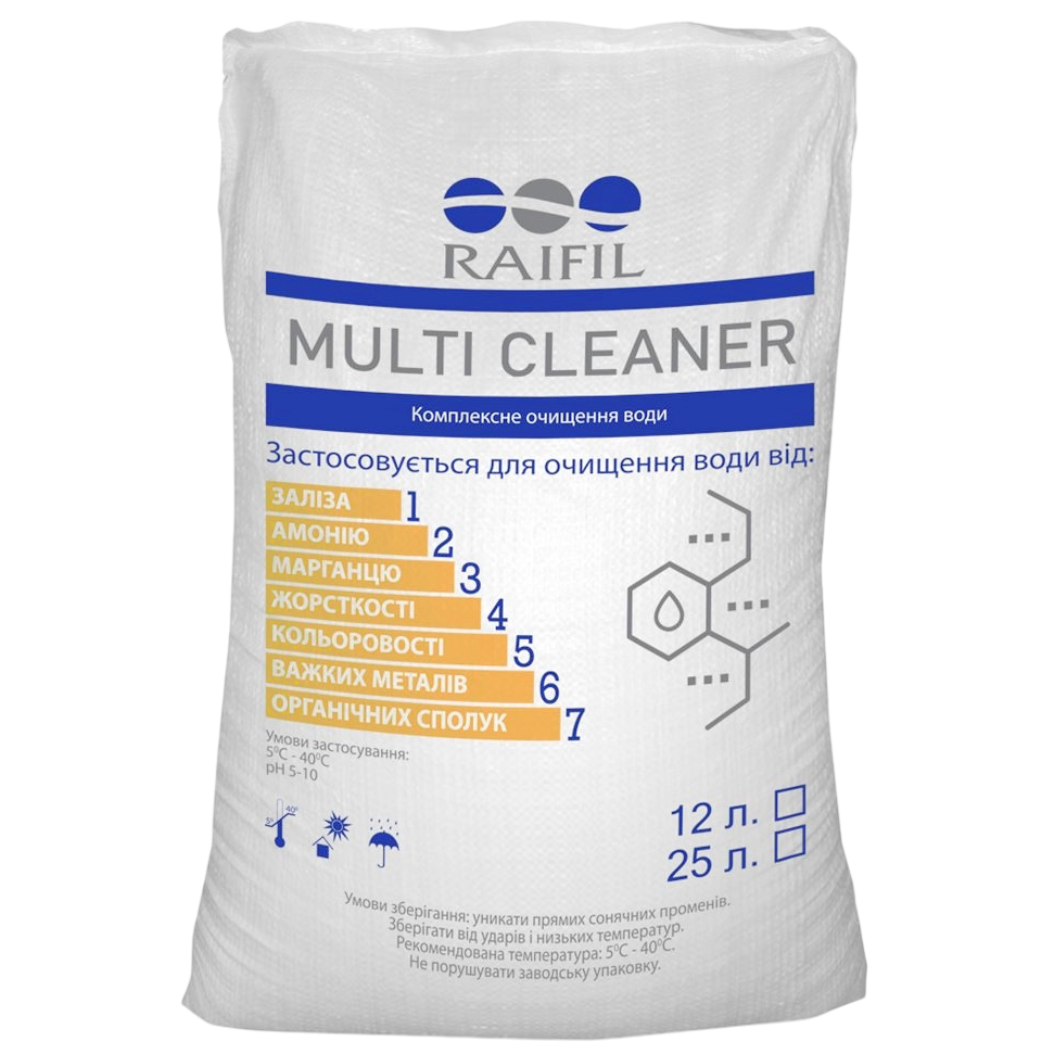 Фильтрующая засыпка комплексной очистки воды Raifil Multi Cleaner (3150)