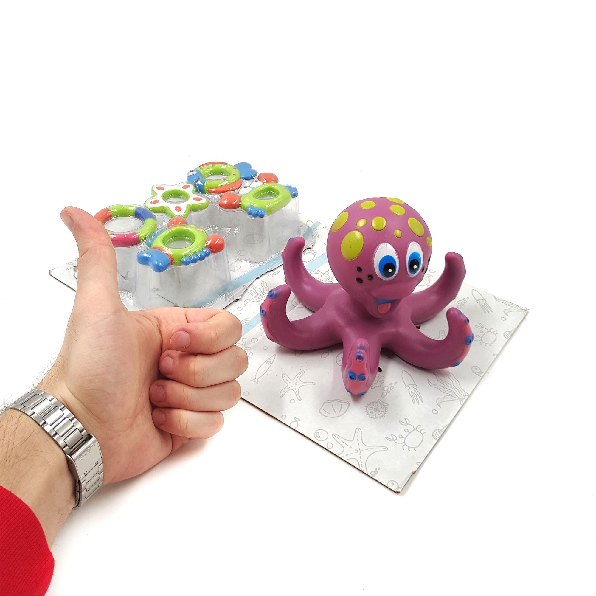 Гра для купання NOCKY Восьминіг 17 см 5 колечок Різнобарвний (108903) - фото 7 Гра для купання NOCKY Восьминіг 17 см 5 колечок Різнобарвний (108903) - фото 7